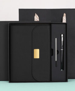 Luxury PU leather notebook set