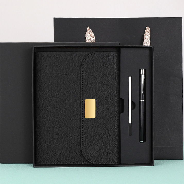 Luxury PU leather notebook set
